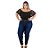 Calça Jeans Latitude Plus Size Skinny Francelia Azul - Imagem 1