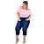 Calça Jeans Latitude Plus Size Cropped Joanine Azul - Imagem 1