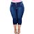 Calça Jeans Latitude Plus Size Cropped Joanine Azul - Imagem 5