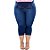 Calça Jeans Latitude Plus Size Cropped Joanine Azul - Imagem 3