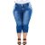 Calça Jeans Latitude Plus Size Cropped Deuseline Azul - Imagem 5