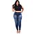 Calça Jeans Latitude Plus Size Skinny Gleiciele Azul - Imagem 1