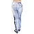 Calça Jeans Feminina Legging Credencial Manchada com Cintura Média - Imagem 4