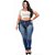Calça Jeans Helix Plus Size Clochard Analice Azul - Imagem 1