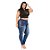 Calça Jeans Credencial Plus Size Skinny Madona Azul - Imagem 3