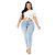 Calça Jeans Credencial Plus Size Skinny Valderina Azul - Imagem 1