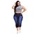 Calça Jeans Latitude Plus Size Cropped Sueme Azul - Imagem 1