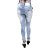 Calça Jeans Feminina Legging Credencial com Lavagem Azul Manchada - Imagem 1