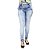 Calça Jeans Feminina Legging Credencial com Lavagem Azul Manchada - Imagem 2