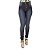 Calça Jeans Feminina Legging Escura Credencial Hot Pants Cintura Alta - Imagem 3