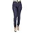 Calça Jeans Legging Feminina Cheris Azul Escura Cintura Alta - Imagem 3