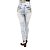 Calca Jeans Legging Feminina Cheris Modelo Corpete Marmorizada Cintura Alta - Imagem 2