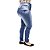 Calça Jeans Legging Feminina Hevox Azul Plus Size Cintura Alta - Imagem 3