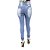 Calça Jeans Legging Feminina S Planeta Azul Levanta Bumbum Cintura Alta - Imagem 2