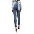 Calça Jeans Legging Feminina S Planeta Escura Rasgada Levanta Bumbum - Imagem 3