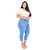 Calça Jeans Cambos Plus Size Capri Noracia Azul - Imagem 3
