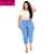 Calça Jeans Cambos Plus Size Capri Noracia Azul - Imagem 1