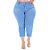 Calça Jeans Cambos Plus Size Capri Noracia Azul - Imagem 5