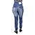 Calça Jeans Feminina Legging Credencial Corpete Azul Cintura Alta - Imagem 1