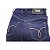 Calça Jeans Feminina Cheris Hot Pant Azul Cintura Alta - Imagem 4