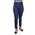 Calça Jeans Feminina Legging Cheris Hot Pants Azul Escura Cintura Alta - Imagem 2