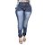 Calça Jeans Feminina Legging Helix Escura Plus Size Cintura Alta - Imagem 2