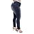 Calça Jeans Feminina Helix Modelo Legging Escura Plus Size Cintura Alta - Imagem 3