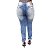 Calça Jeans Feminina Helix Legging Marmorizada Plus Size Cintura Alta - Imagem 1