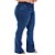 Calça Jeans Cambos Plus Size Flare Fransuely Azul - Imagem 5