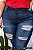 Calça Jeans Deerf Plus Size Skinny Janielle Azul - Imagem 3