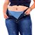 Calça Jeans Latitude Plus Size Skinny Adele Azul - Imagem 3