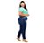 Calça Jeans Leleh Plus Size Skinny Susamar Azul - Imagem 4