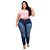 Calça Jeans Leleh Plus Size Skinny Weyla Azul - Imagem 1