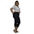 Calça Jeans Cambos Plus Size Capri Jainne Preta - Imagem 4