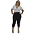 Calça Jeans Cambos Plus Size Capri Jainne Preta - Imagem 3