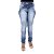 Calça Jeans Feminina Legging Deerf Manchada Levanta Bumbum - Imagem 1