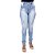Calça Jeans Feminina S Planeta Hot Pant Rasgada com Cintura Alta - Imagem 1
