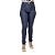 Calça Jeans Feminina S Planeta Hot Pant Escura com Cintura Alta - Imagem 2