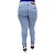 Calça Jeans Feminina Helix Legging Azul Plus Size Cintura Alta - Imagem 1