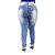 Calça Jeans Feminina Legging Hevox Marmorizada Plus Size Cintura Alta com Elástico - Imagem 1