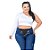 Calça Jeans Latitude Plus Size Skinny Jaiani Azul - Imagem 4