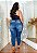 Calça Jeans Deerf Plus Size Skinny Nassara Azul - Imagem 2