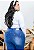 Calça Jeans Helix Plus Size Flare Lussandra Azul - Imagem 4