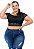 Calça Jeans Xtra Charmy Plus Size Jogger Francilaine Azul - Imagem 4