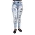 Calça Jeans Feminina Credencial Hot Pants Rasgada Cintura Alta - Imagem 1