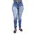 Calça Jeans Feminina Legging Meitrix Azul Manchada com Elástico - Imagem 1