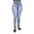 Calça Jeans Feminina Meitrix Azul Manchada com Elástico - Imagem 1