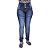 Calça Jeans Feminina Legging Helix Azul Escura com Elástico Levanta Bumbum - Imagem 2