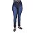 Calça Jeans Feminina S Planeta Hot Pants Azul com Cintura Alta - Imagem 3