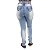 Calça Jeans Feminina S Planeta Hot Pants Manchada - Imagem 3